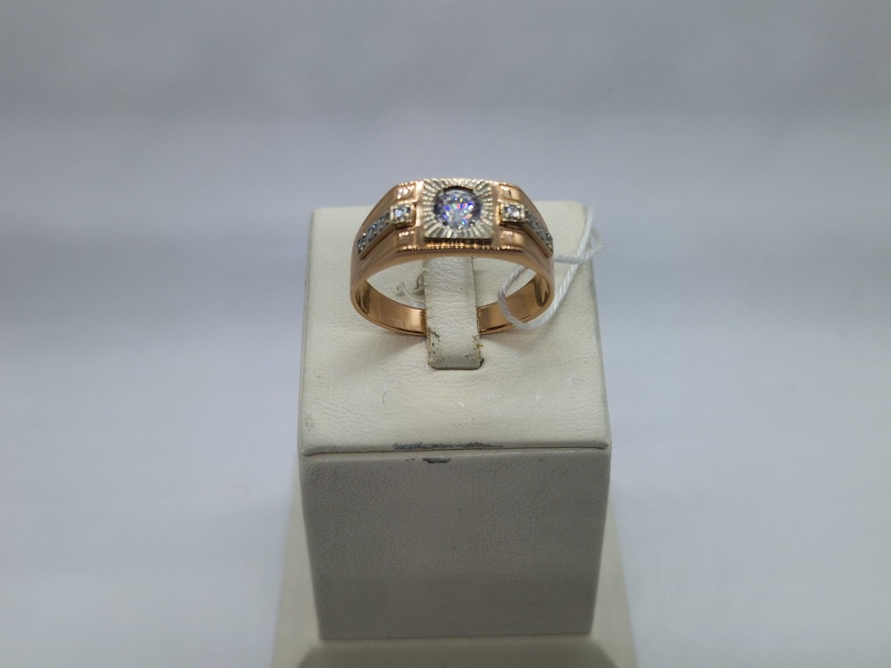 ПЕЧАТКА С КАМНЯМИ (Au 585)