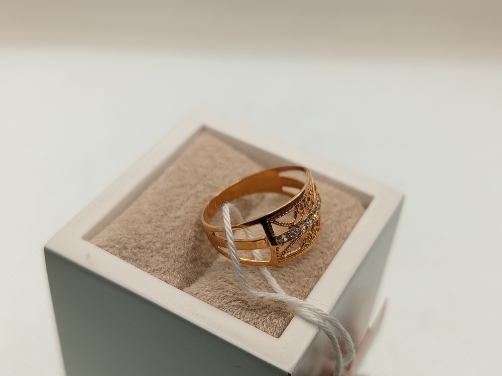 КОЛКМИ585 КОЛЬЦО С КАМНЯМИ (Au 585)