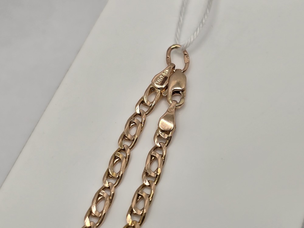 ЦЕПЬ ПОЛНОВЕСНАЯ Птичий глаз(глаз пантеры) (Au 585)