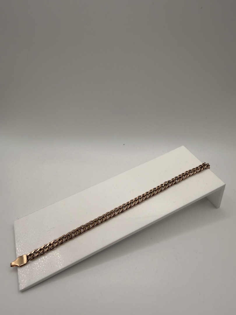 БРАСЛЕТ ПОЛНОВЕСНЫЙ Ромб двойной Au 585