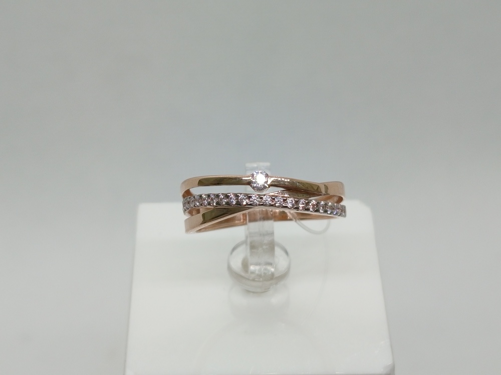 КОЛЬЦО С КАМНЯМИ (Au 585)