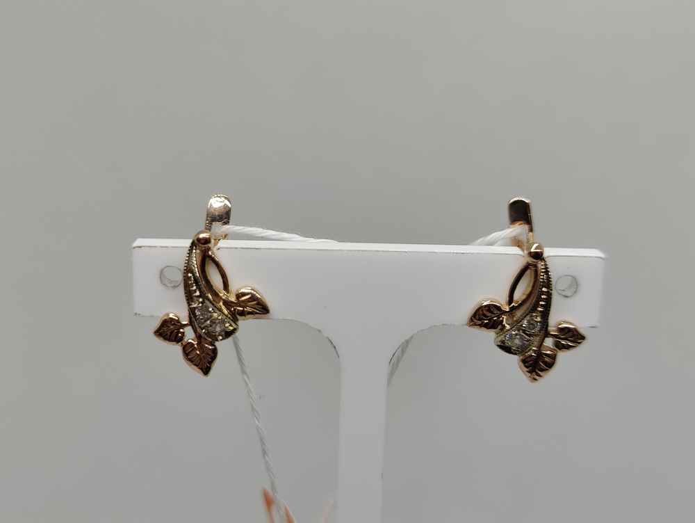 СЕРЬГИ С КАМНЯМИ (Au 585)