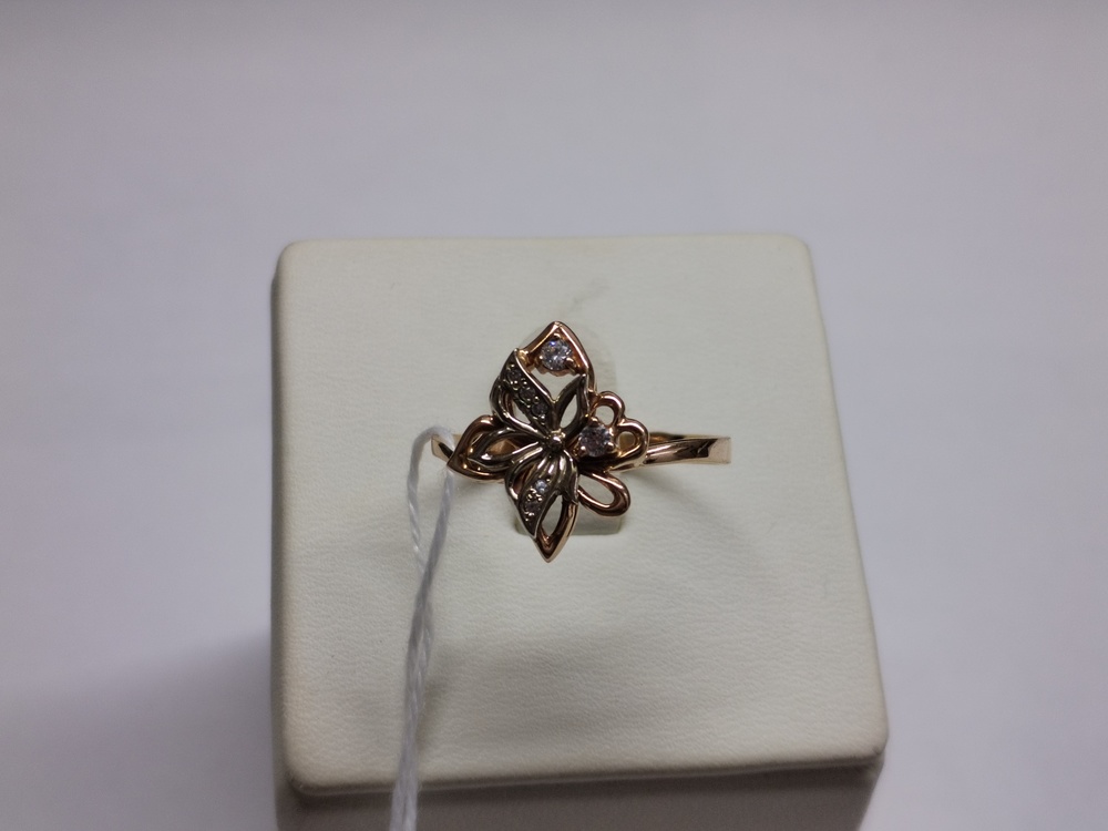 КОЛКМИ585 КОЛЬЦО С КАМНЯМИ (Au 585)