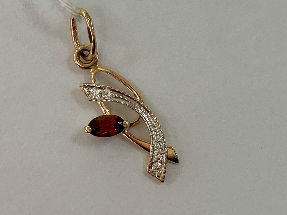 ПОДВЕСКА С КАМНЯМИ (Au 585)