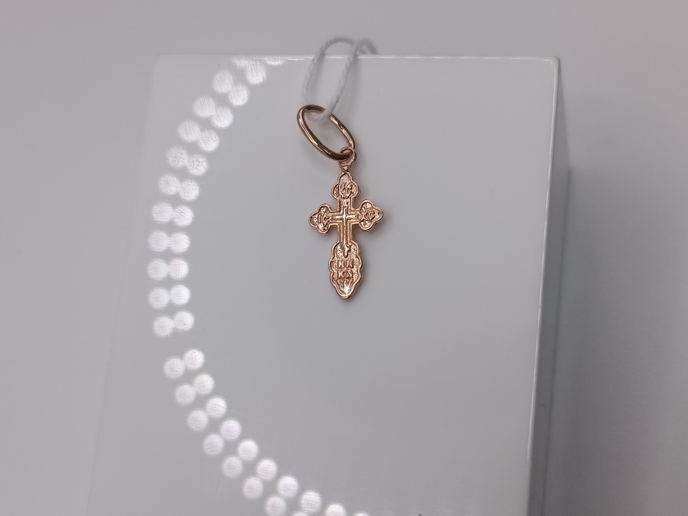 ПОДВЕСКА КРЕСТ БЕЗ КАМНЯ (Au 585)