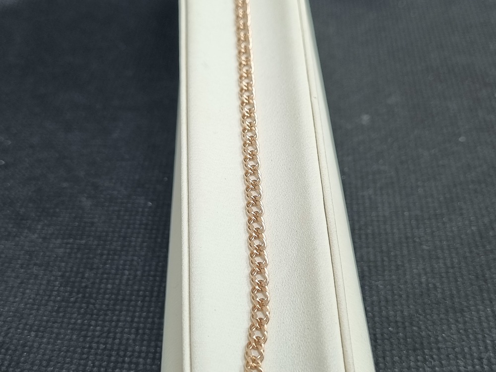 БРАСЛЕТ ПОЛНОВЕСНЫЙ Ромб двойной (Au 585)