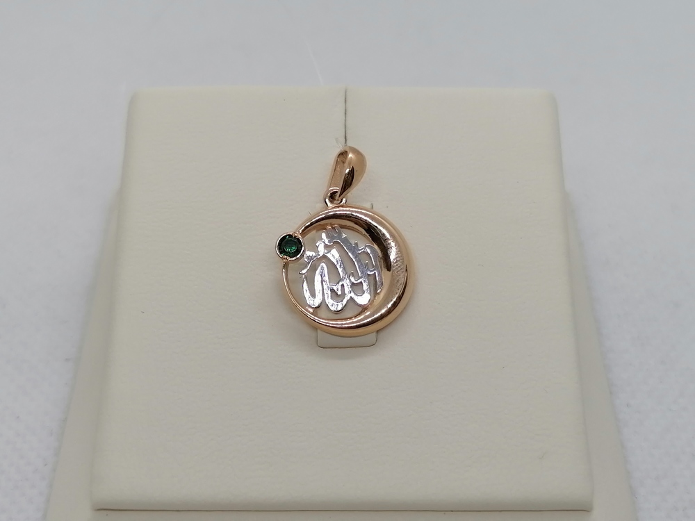 0302056 ПОДВЕСКА КОРАН с камнем (Au 585)