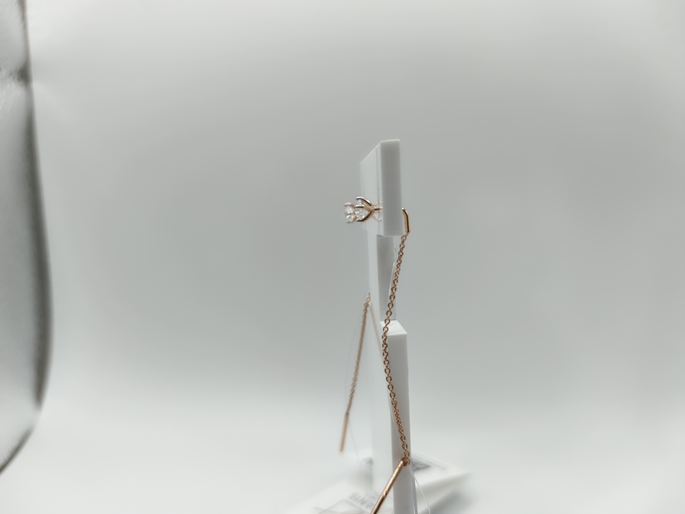 СЕРЬГИ ПРОДЕВКИ с камнем (Au 585)