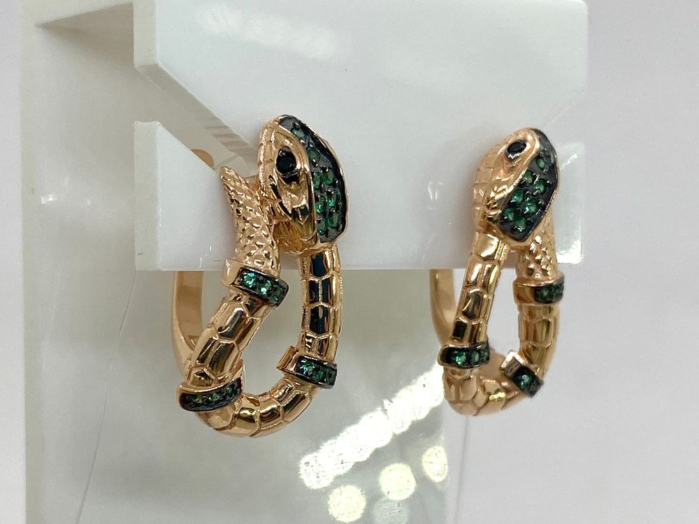 СЕРЬГИ С КАМНЯМИ (Au 585)