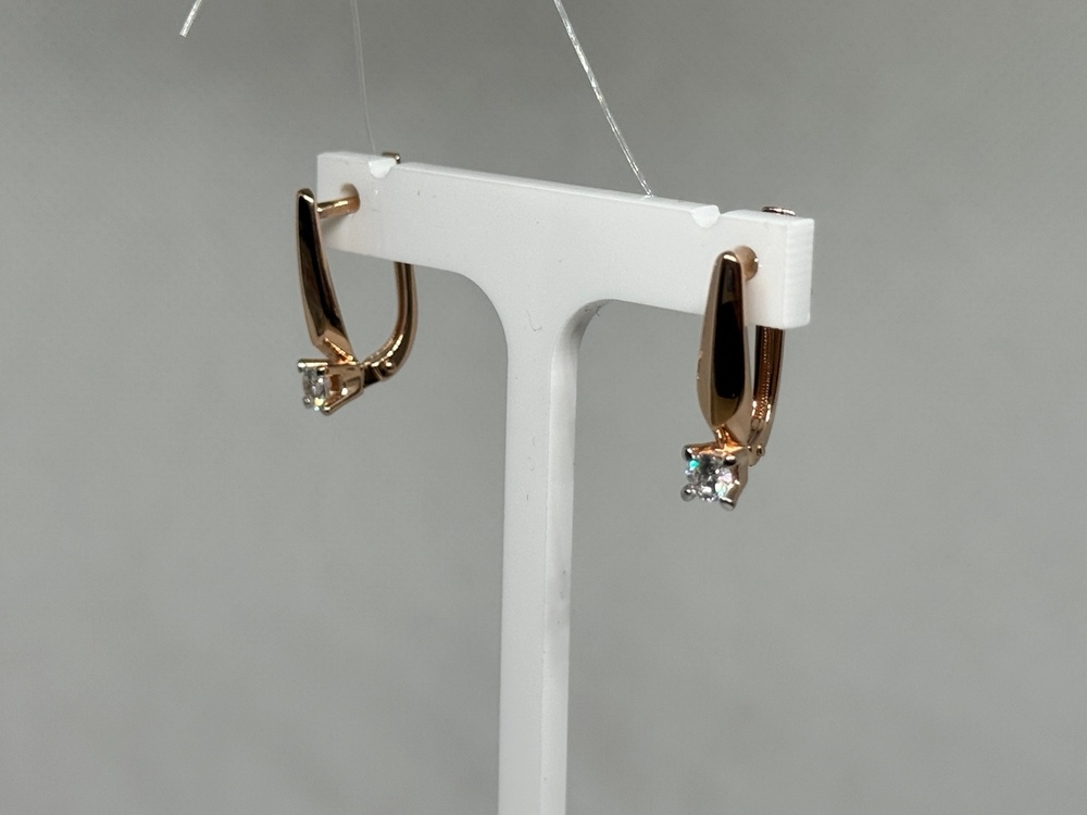 СЕРЬГИ С КАМНЕМ (Au 585)