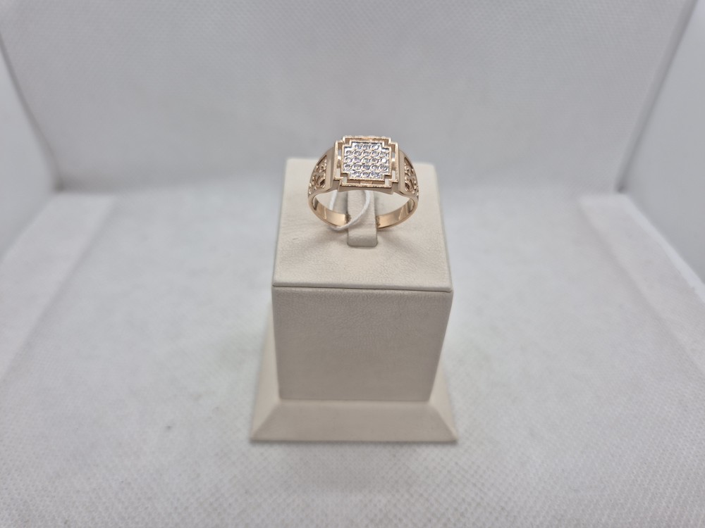 ПЕЧАТКА С КАМНЯМИ (Au 585)