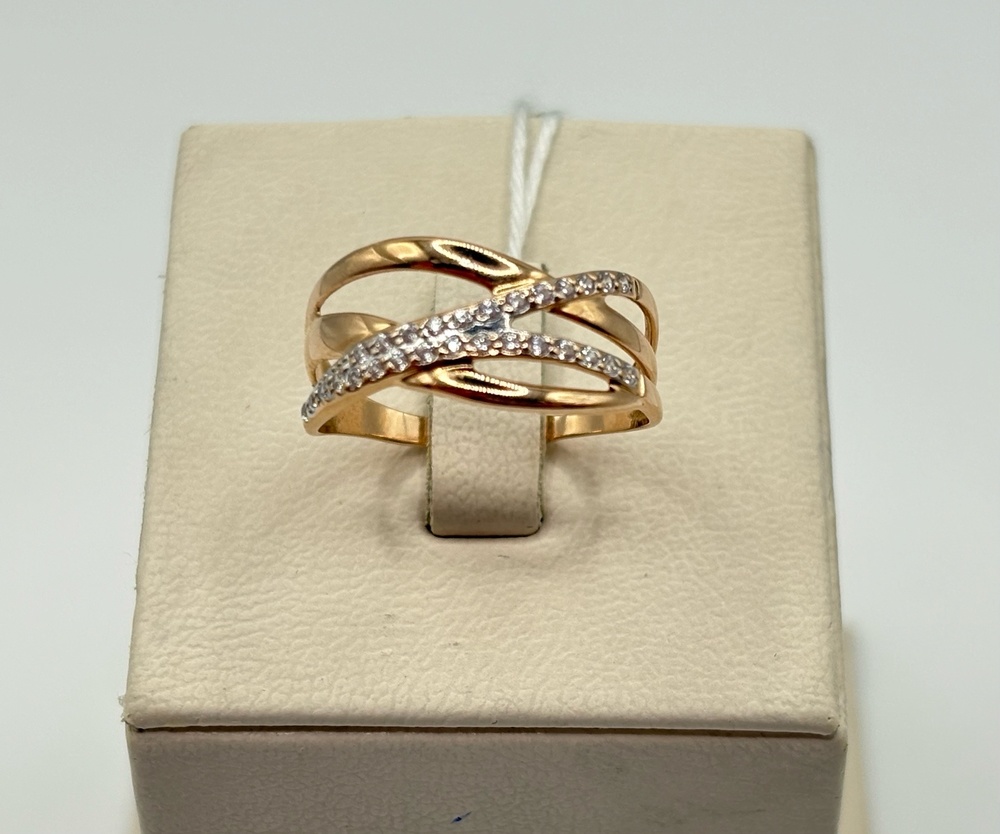 КОЛКМИ585 КОЛЬЦО С КАМНЯМИ (Au 585)