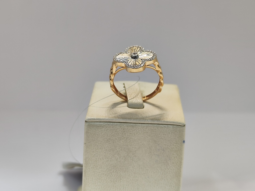 КОЛЬЦО С КАМНЯМИ (Au 585)