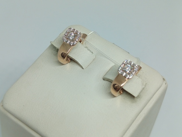 СЕРЬГИ С КАМНЯМИ (Au 585)