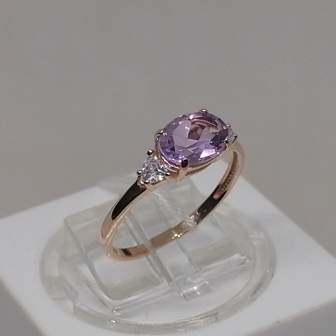 КОЛЬЦО С КАМНЯМИ (Au 585)