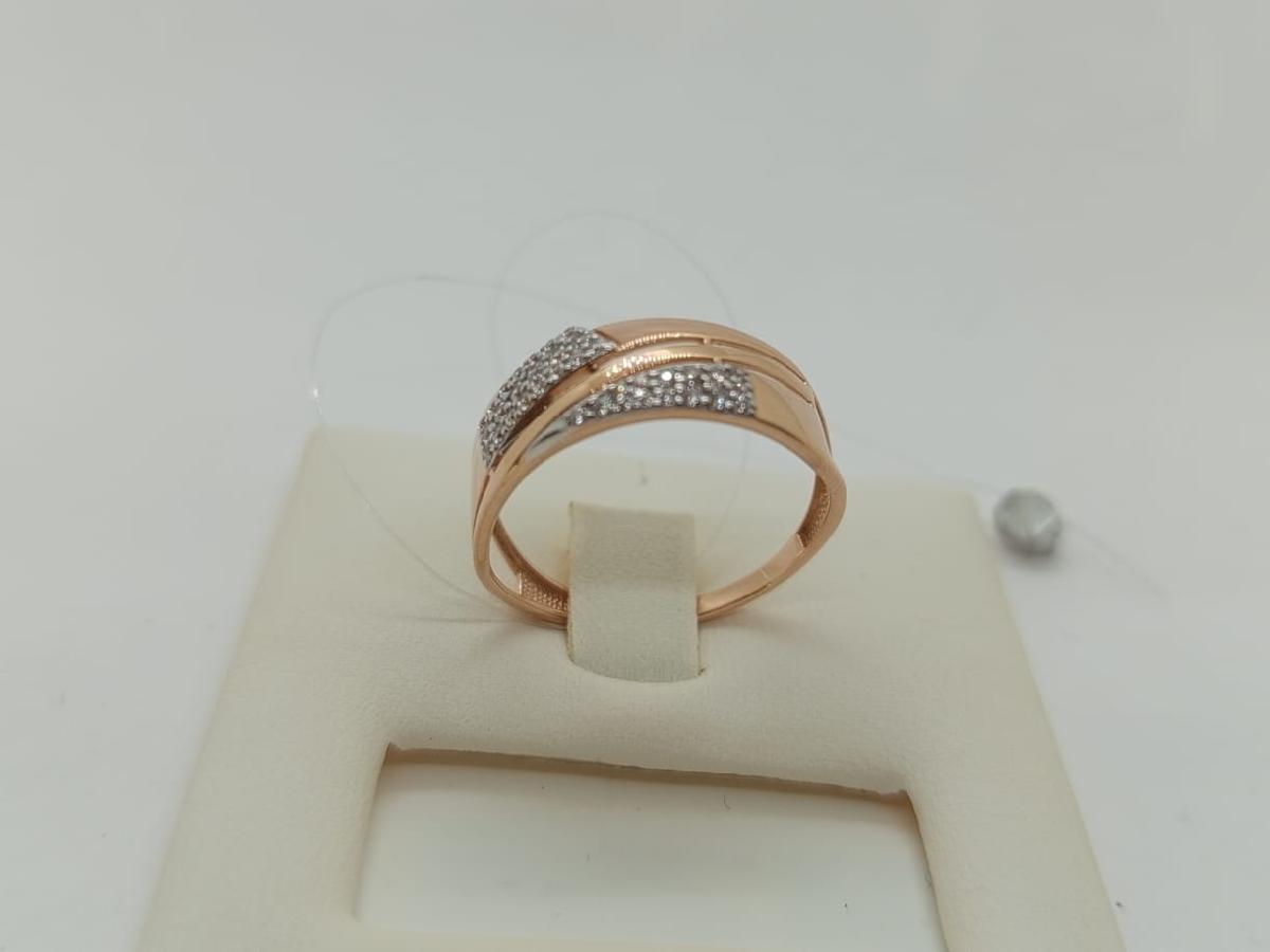 КОЛЬЦО С КАМНЯМИ (Au 585)