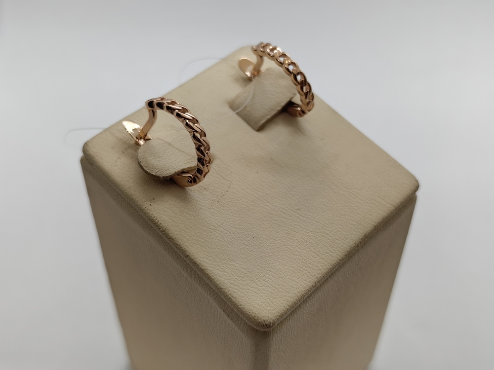 СЕРЬГИ БЕЗ КАМНЯ (Au 585)