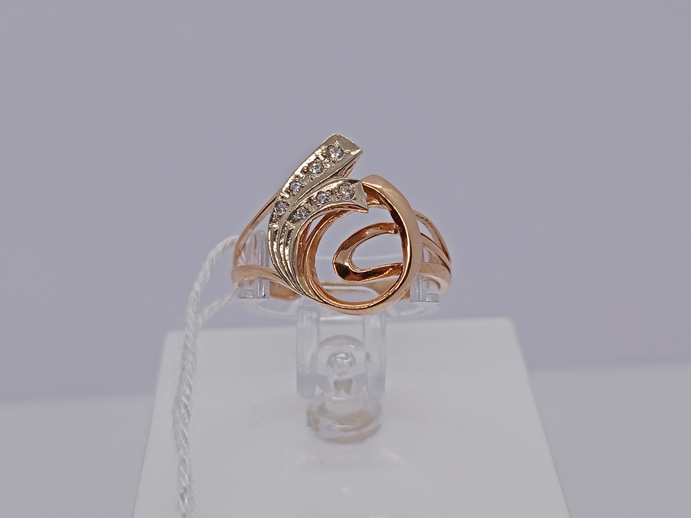 КОЛЬЦО С КАМНЯМИ (Au 585)