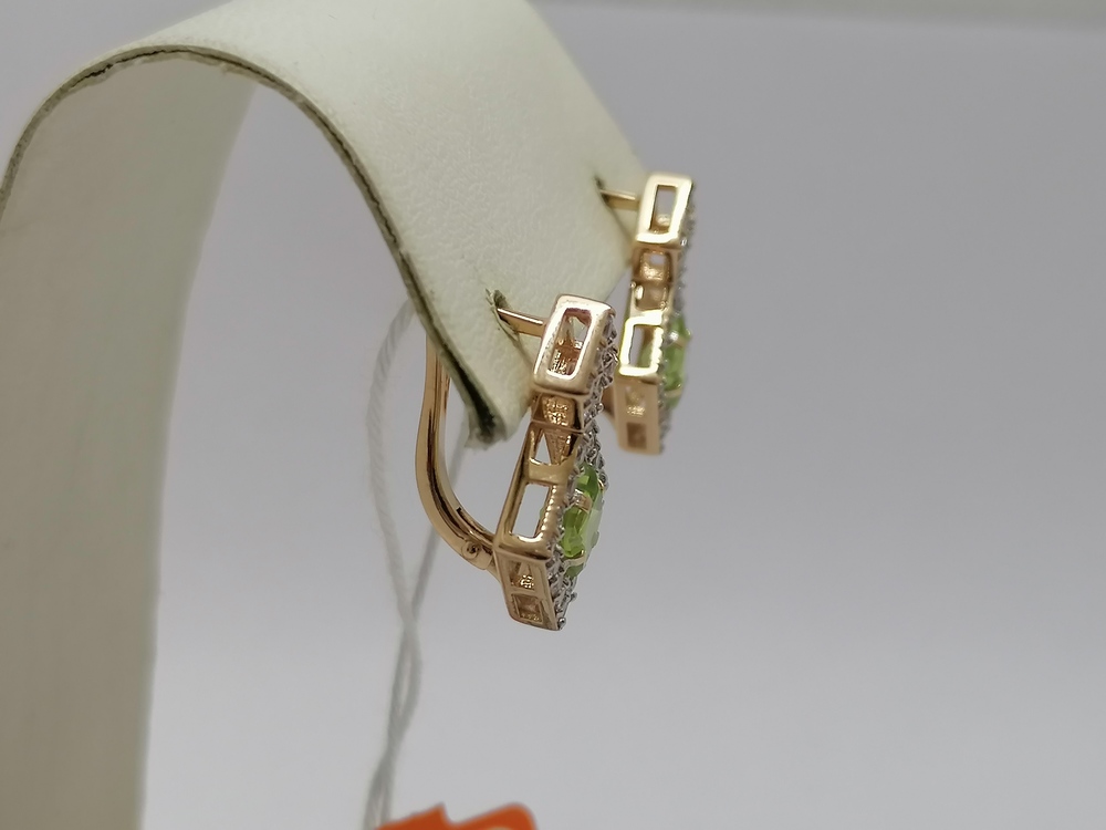 СЕРЬГИ С КАМНЯМИ (Au 585)