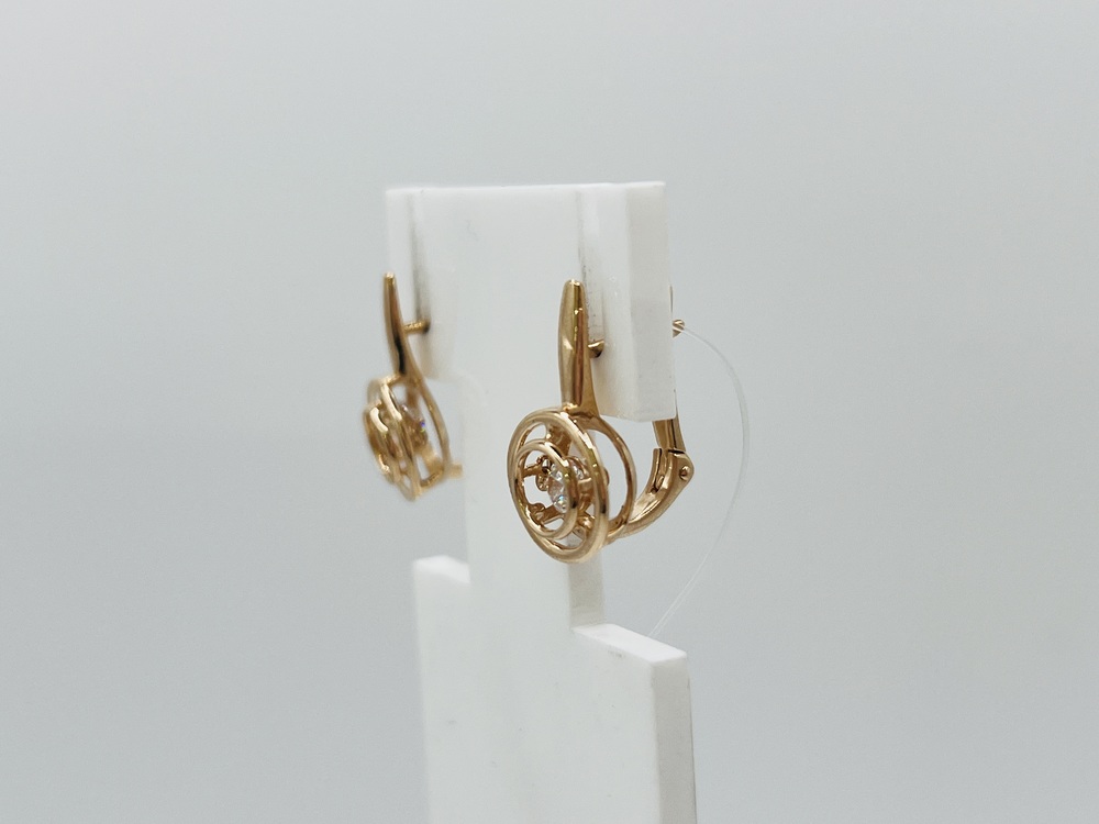 СЕРЬГИ С КАМНЕМ (Au 585)