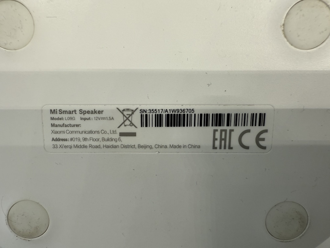 Портативная акустика Xiaomi XIAOMI Mi Smart Speaker L09G;