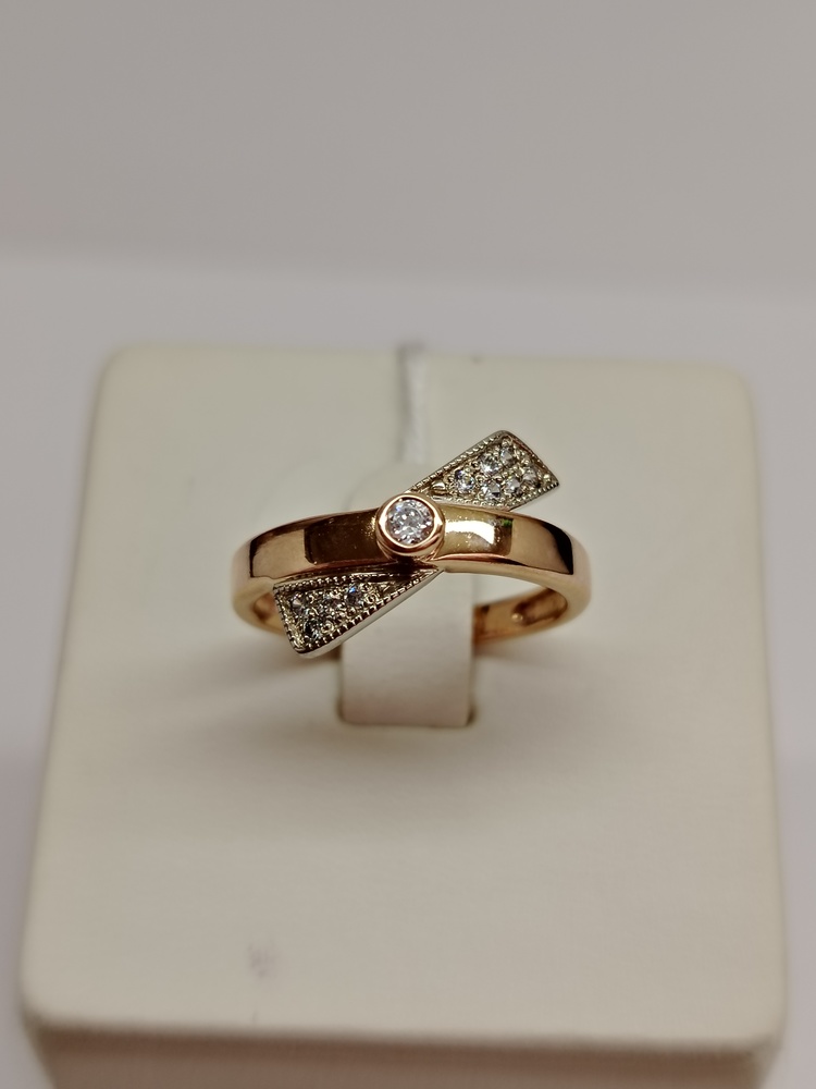 КОЛЬЦО С КАМНЯМИ (Au 585)