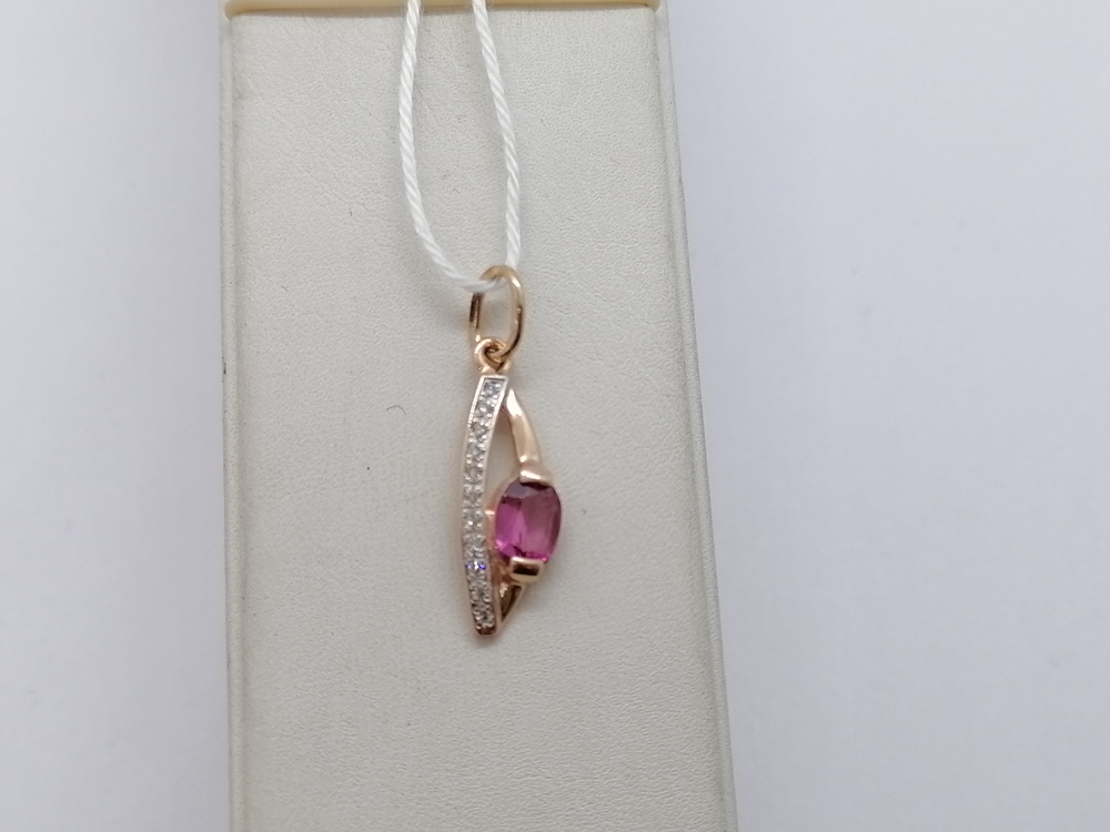 ПОДВЕСКА С КАМНЯМИ (Au 585)