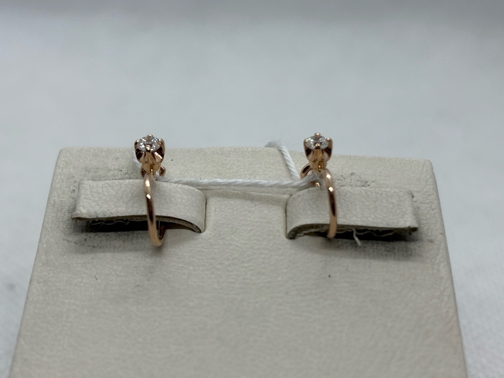 СЕРЬГИ С КАМНЕМ (Au 585)