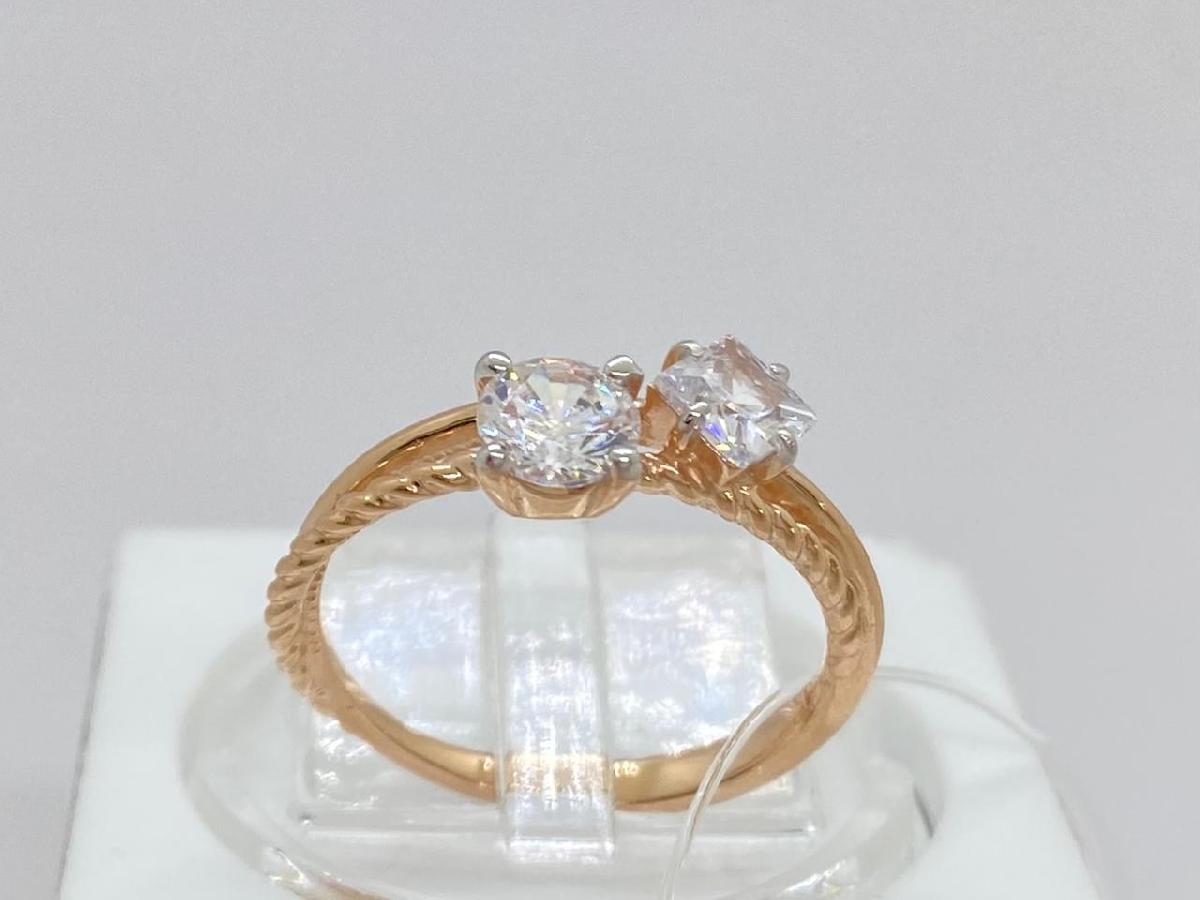 КОЛЬЦО С КАМНЯМИ (Au 585)