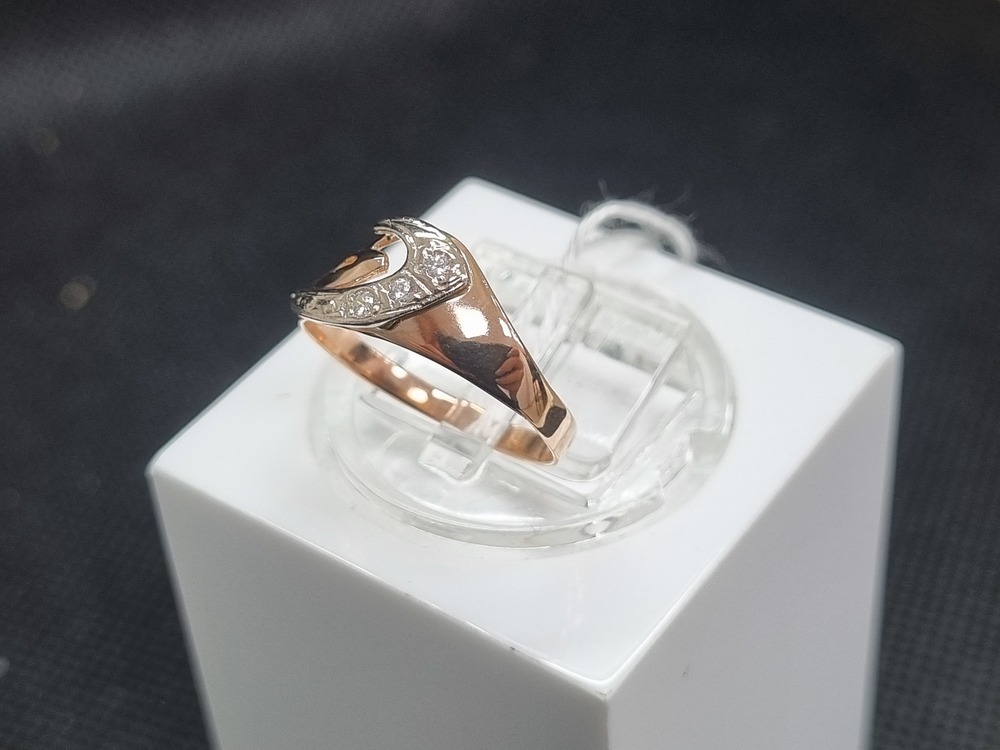 КОЛЬЦО С КАМНЯМИ (Au 585)