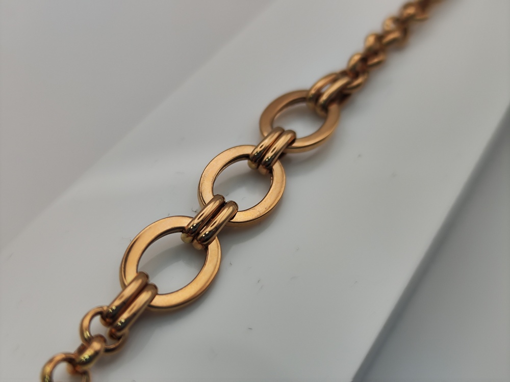 БРАСЛЕТ ПУСТОТЕЛЫЙ Фантазия (Au 585)