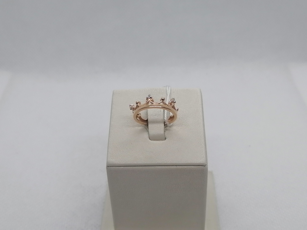 КОЛЬЦО С КАМНЯМИ (Au 585)