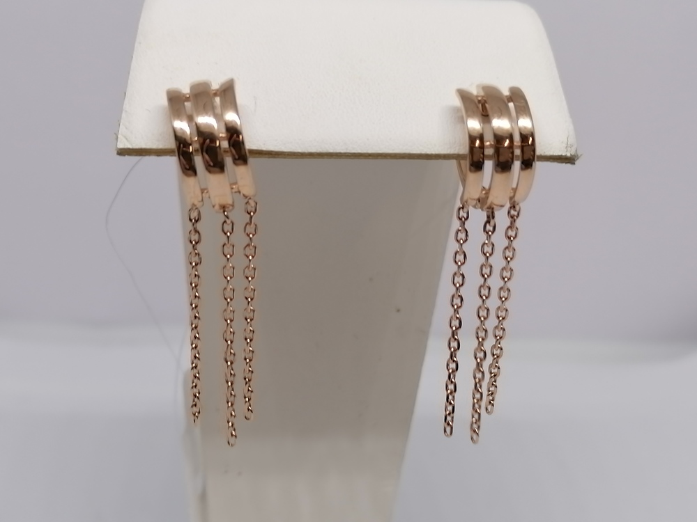 01-208583 СЕРЬГИ БЕЗ КАМНЯ (Au 585)