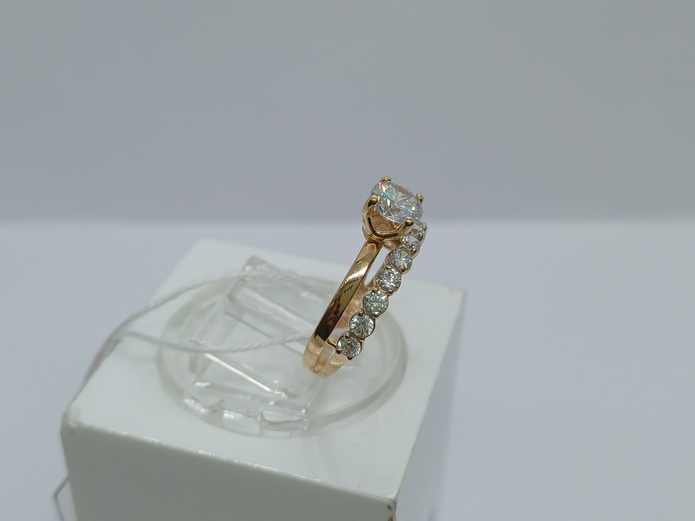 КОЛКМИ585 КОЛЬЦО С КАМНЯМИ (Au 585)