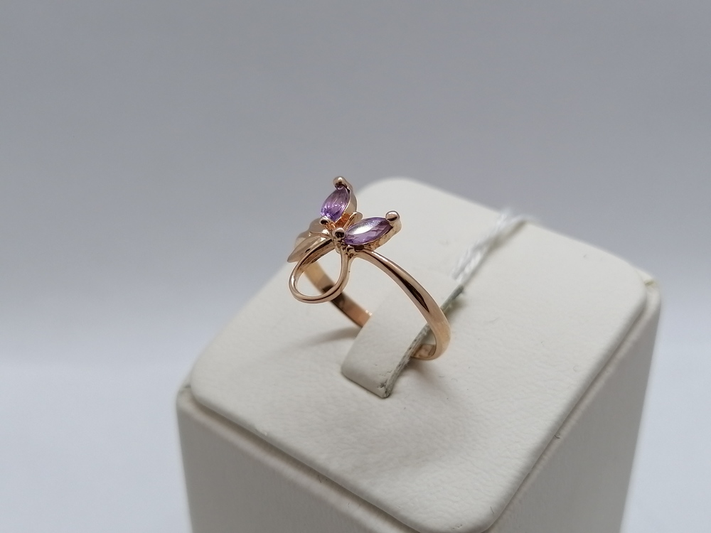 КОЛЬЦО С КАМНЯМИ (Au 585)