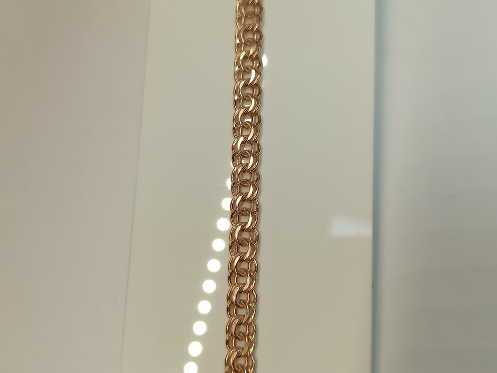 БРАСЛЕТ ПУСТОТЕЛЫЙ Бисмарк (Au 585)