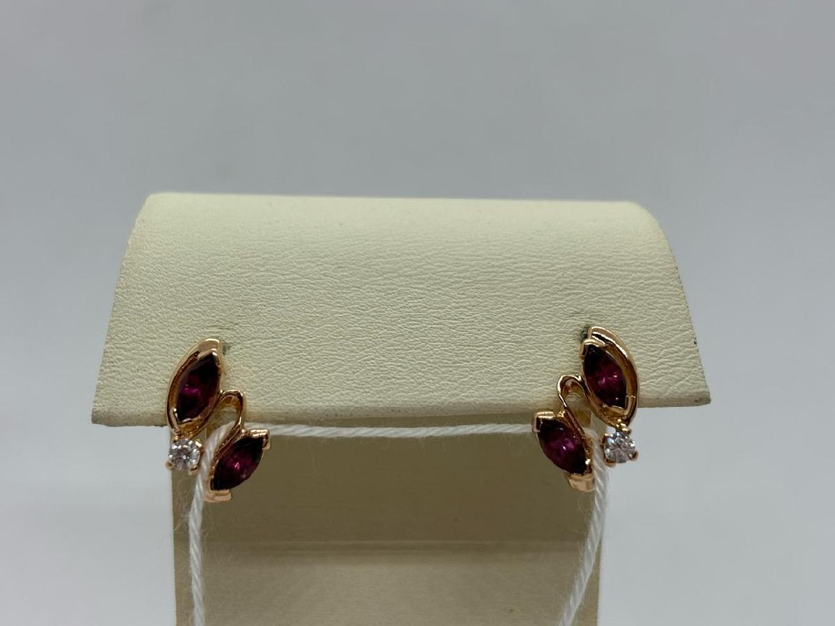 СЕРЬГИ С КАМНЯМИ (Au 585)