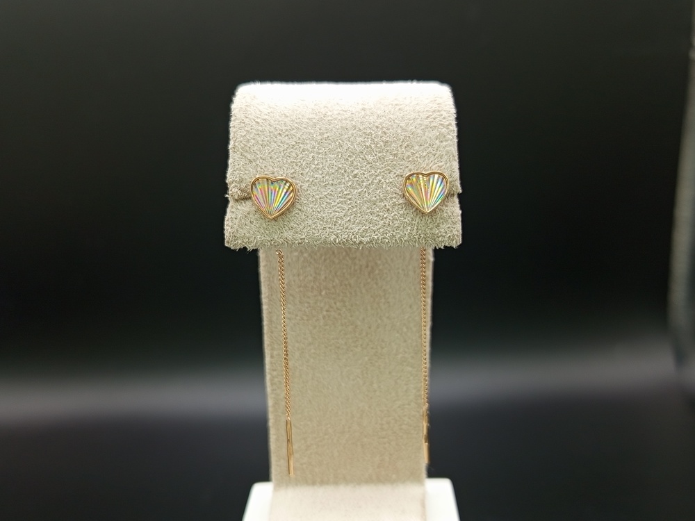 СЕРЬГИ ПРОДЕВКИ без камня (Au 585)