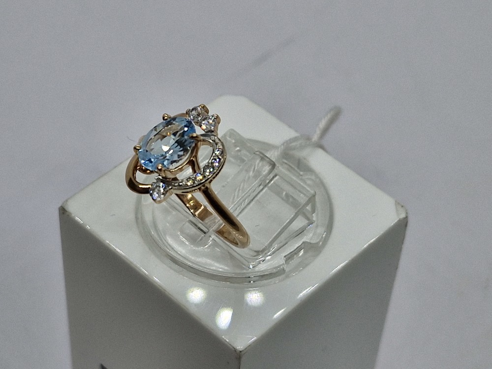 КОЛКМИ585 КОЛЬЦО С КАМНЯМИ (Au 585)