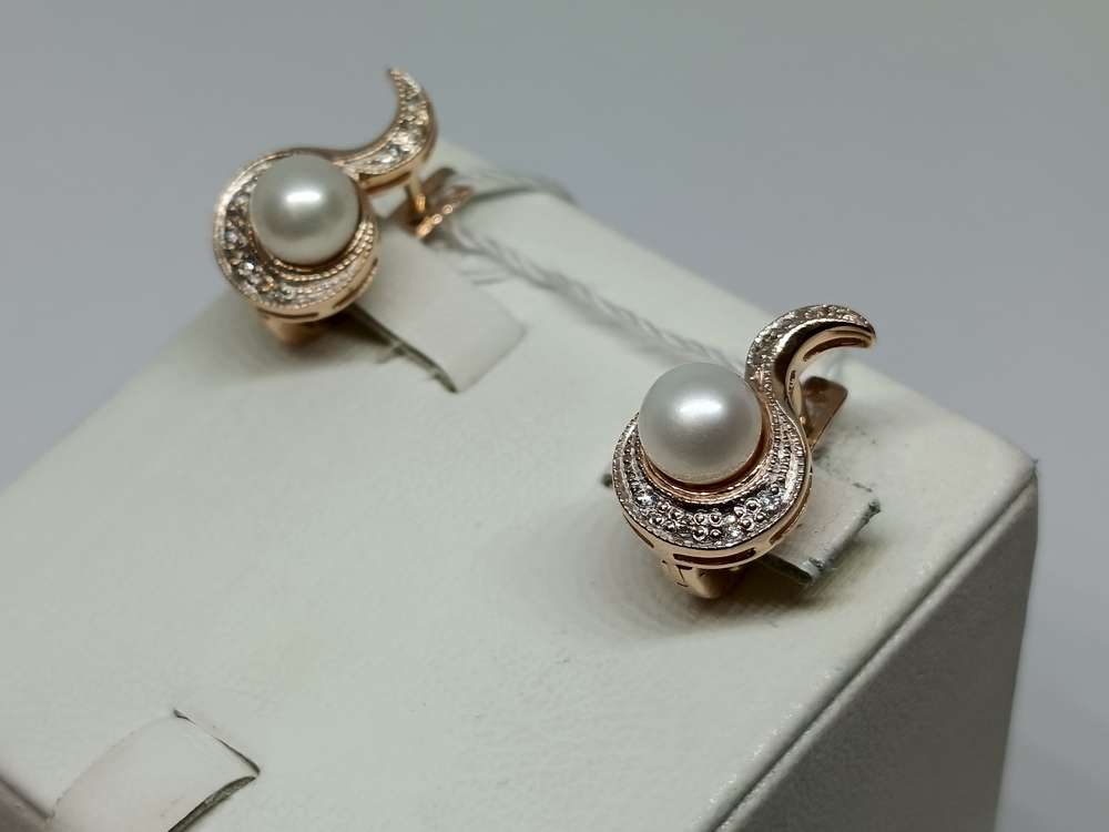 СЕРЬГИ С КАМНЯМИ (Au 585)