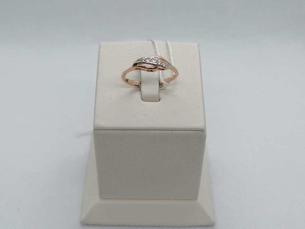 КОЛЬЦО С КАМНЯМИ (Au 585)