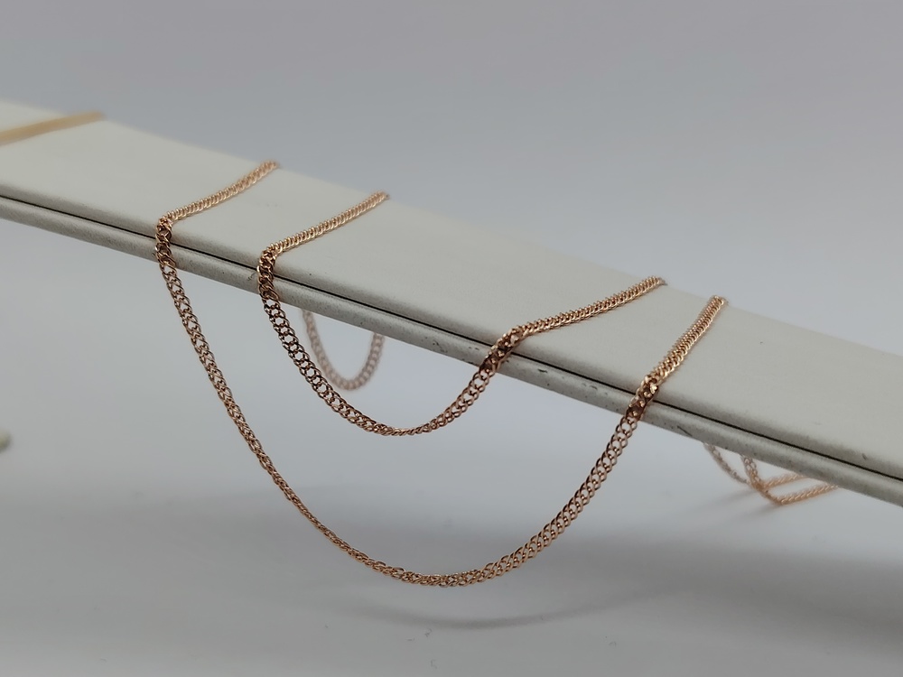 ЦЕПЬ ПОЛНОВЕСНАЯ Ромб двойной (Au 585)