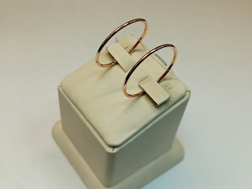 СЕРЬГИ КОНГО без камня (Au 585)