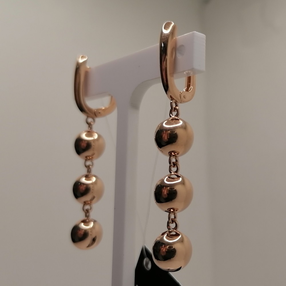 120135 СЕРЬГИ БЕЗ КАМНЯ (Au 585)