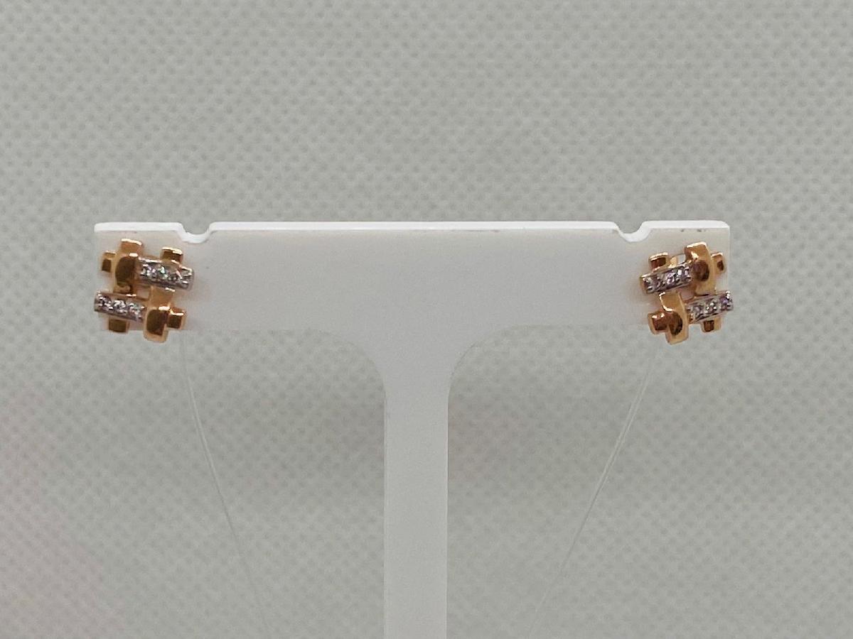 СЕРЬГИ ПУСЕТЫ с камнями (Au 585)