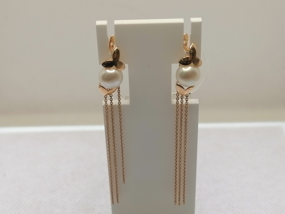 СЕРЬГИ ЖЕМЧУГ (Au 585)