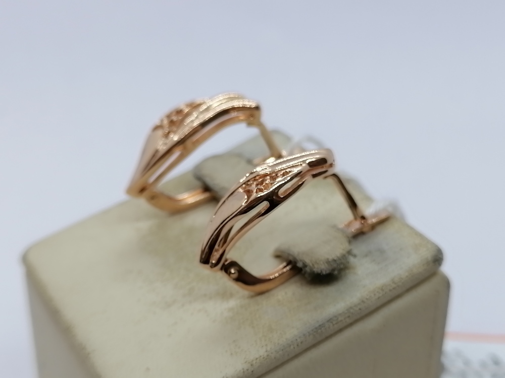 СЕРЬГИ БЕЗ КАМНЯ (Au 585)