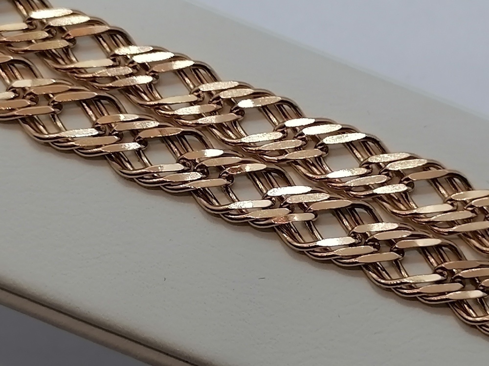 ЦЕПЬ ПОЛНОВЕСНАЯ Ромб тройной (Au 585)