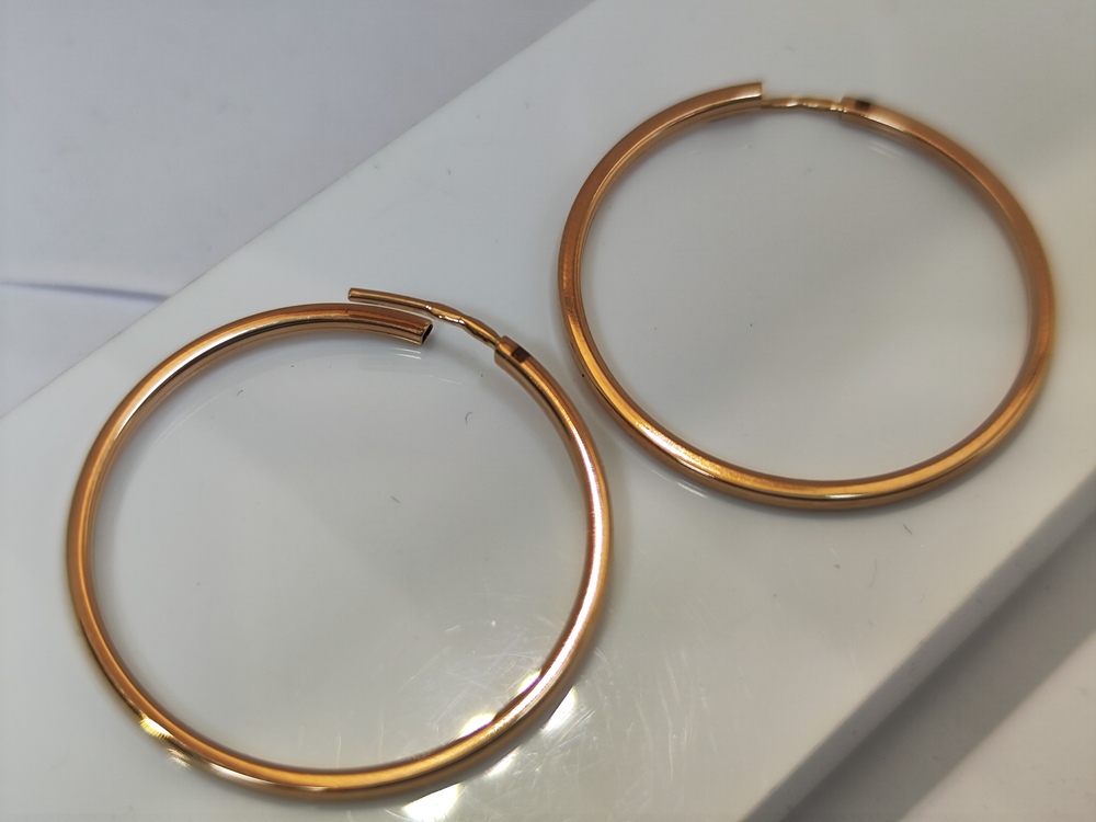 СКОН585 СЕРЬГИ КОНГО (Au 585)