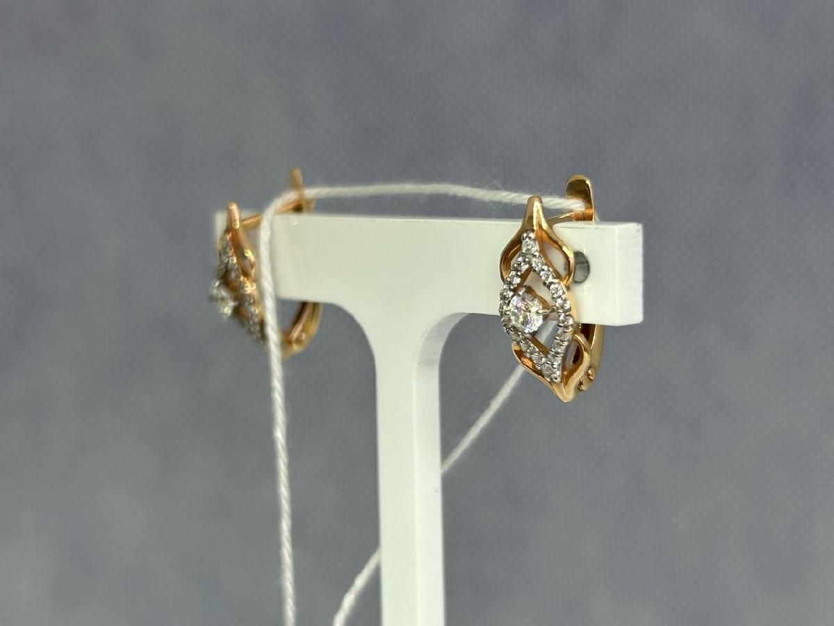 СЕРЬГИ С КАМНЯМИ (Au 585)